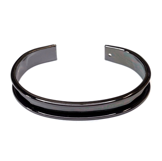 Picture of Bracelet open bangle 48x62mm Gunmetal x1