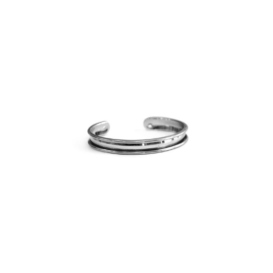 Picture of Bracelet Cuff  66mm 5mm Rhodium Tone x1