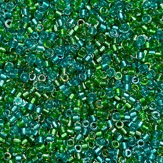 Picture of Miyuki Delica 11/0 DB984 Lined Aqua Teal Mix x10g