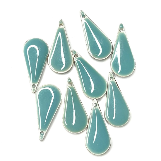 Picture of Candy Epoxy drop pendant 22x10mm Sky Blue x1