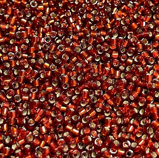 Picture of Miyuki Delica 11/0 DB1202 Silver Lined Cranberry x10g