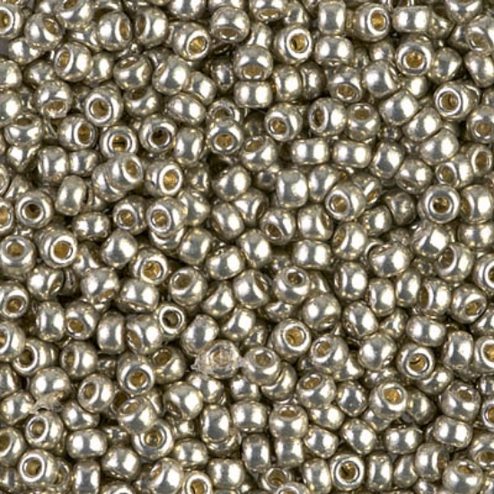 Picture of Miyuki Rocaille 6/0 4221 Duracoat Galvanized Light Pewter x10g 