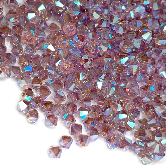 Picture of Preciosa Bead Rondell 4mm Light Amethyst AB2X x100