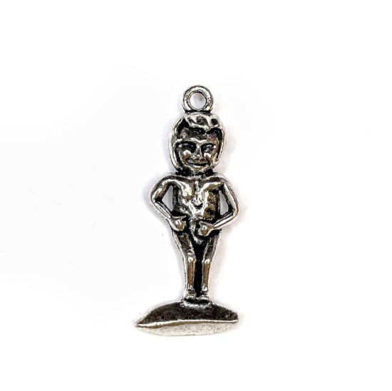 Picture of Charm "Manneken Pis" 44x18mm Antique Silver x5