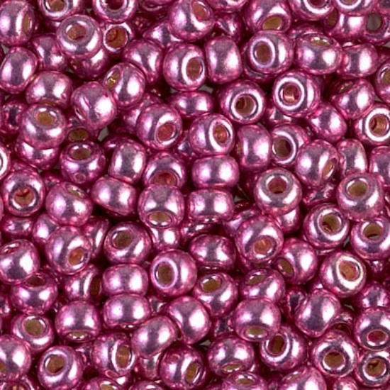Picture of Miyuki Rocaille 6/0 4210 Duracoat Galvanized Hot Pink x10g