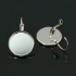Picture of Earwire Leverback setting 18mm round Silver x10