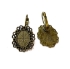 Picture of Earwire Leverback setting 14x10mm oval Bronze x10