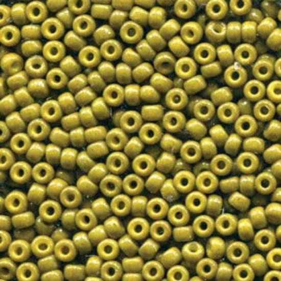 Picture of Miyuki Rocaille 8/0 4491 Duracoat Opaque Olive x10g