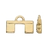 Picture of Cymbal - Piperi II Tila Bead Ending 24k Gold Plated  x1