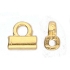 Picture of Cymbal - Soros Tila Bead Ending 24k Gold Plated  x1