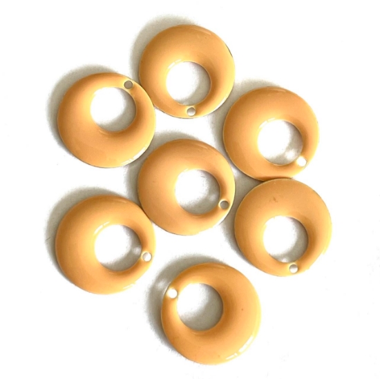 Picture of Candy Epoxy Round Open 17mm Beige x1