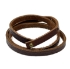Picture of Flat Leather Wrap Bracelet 8mm Brown x60cm