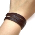 Picture of Flat Leather Wrap Bracelet 8mm Brown x60cm