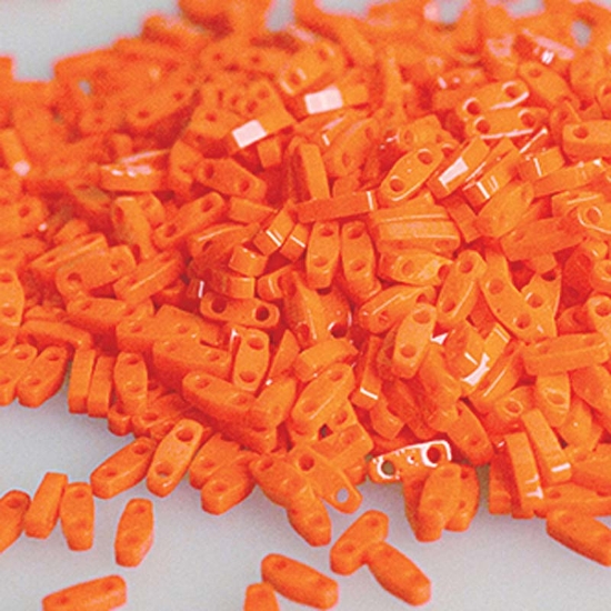 Picture of Miyuki Quarter Tila 406 Opaque Orange x5g