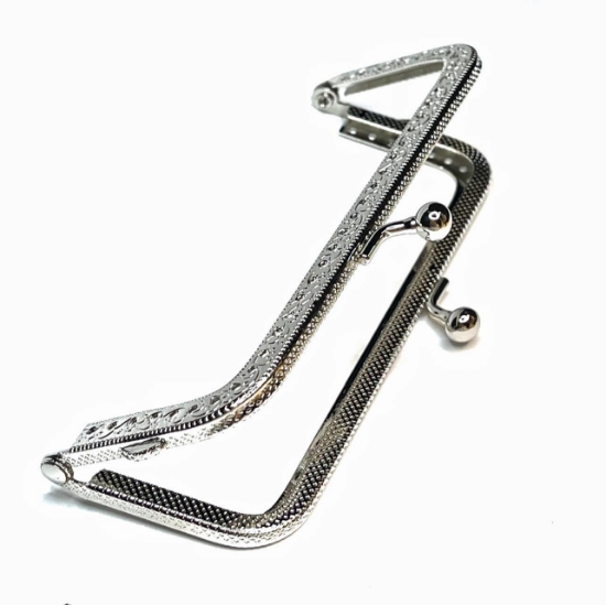 Picture of Bag Frame Rectangle 12x8cm Silver Tone x1