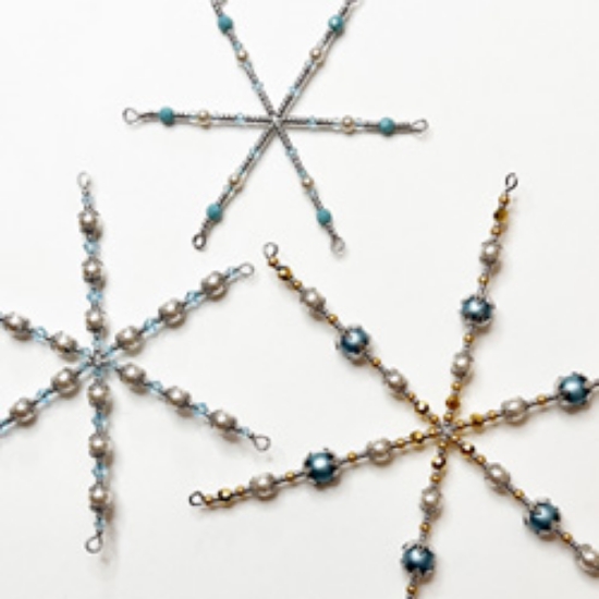 Picture of Wire Snowflakes  – Instant Download or Printed Copy 