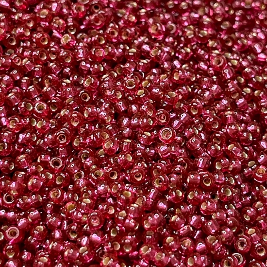 Picture of Miyuki Rocaille 11/0 4268 Duracoat Silver Lined Raspberry x10g 