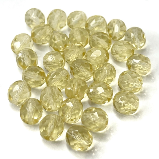 Picture of Fire-Polished 8mm Crystal Beige x20