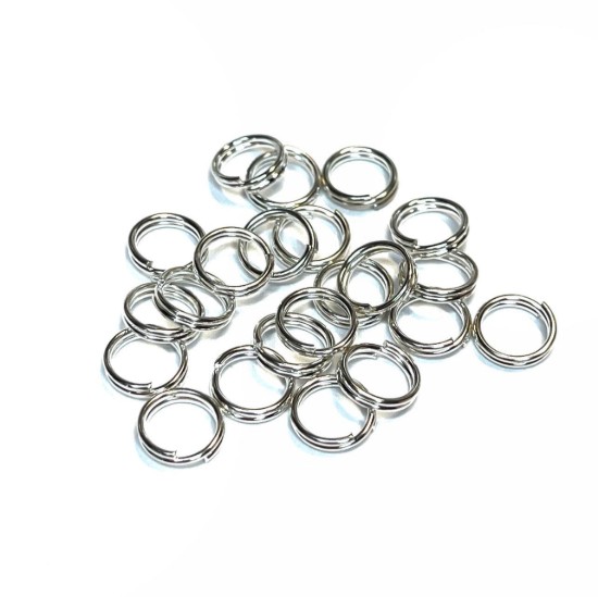 Image de Split ring 7mm Silver x100