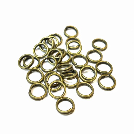 Image de Split Ring 7mm Bronze x100