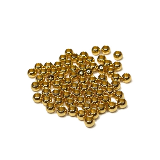 Picture of Stainless Steel Bead 3x2mm Gold x20