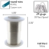 Picture of Wire Lacquered Tarnish Resistant 24 Gauge (.51mm) Silver x27.4m