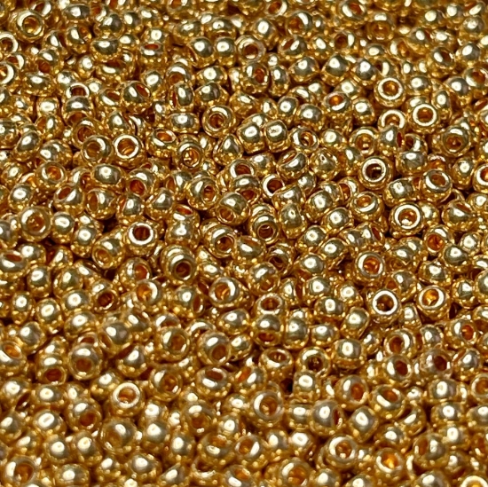 Picture of Czech Seed Beads 6/0 Gold Metallic x10g