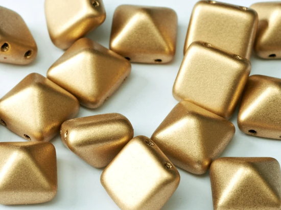 Picture of Pyramid Bead 12mm Aztec Gold x10