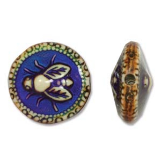 Picture of Mood Bead Spacer Honey-Bee 9x19mm x1