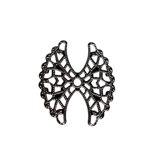 Picture of Filigree Angel Wing 27x24mm Gunmetal x1