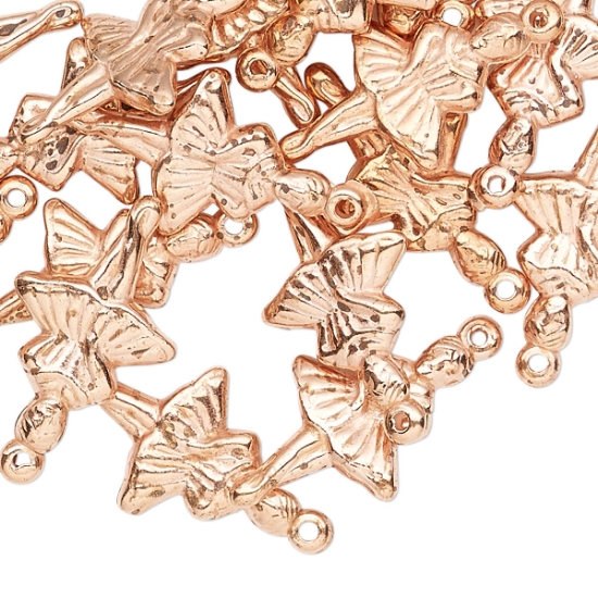 Picture of Acrylic Charm 22x14mm Ballerina Copper-Coated x24