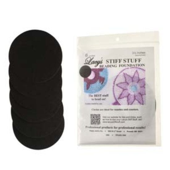 Picture of Lacy's Stiff Stuff 8,89cm Circles Black x6