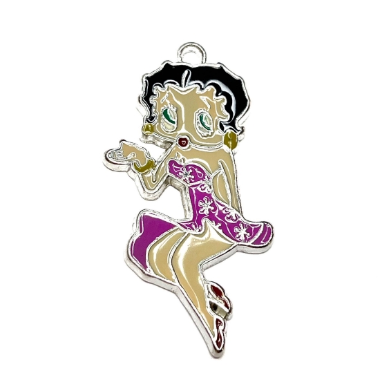 Picture of Charm Enamel Girl 42x21mm x1 