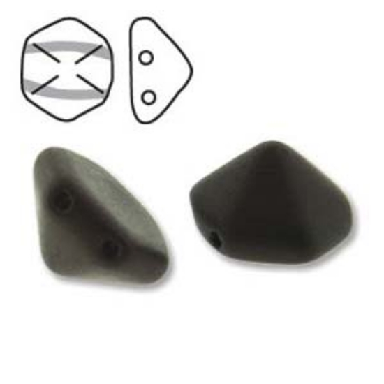 Picture of Pyramid Hex Bead 12mm Jet Lila Vega Luster Mat x12