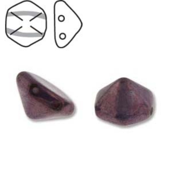 Picture of Pyramid Hex Bead 12mm White Vega x12
