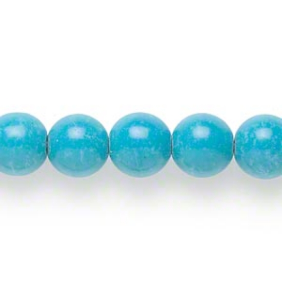 Picture of Chalk Turquoise (D/S) 10mm Round Blue x38cm