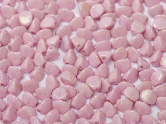 Picture of Pinch beads 7mm Chalk White Lila Luster x10g 