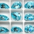 Picture of Preciosa Baroque Pear Maxima 18x13mm Aqua Bohemica x1