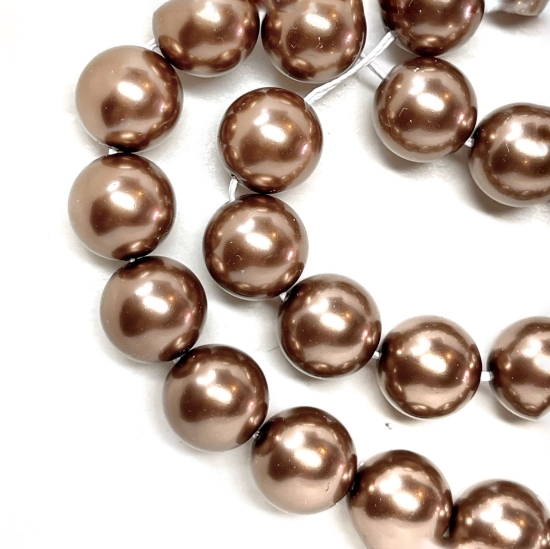 Picture of Preciosa Nacre Round Maxima 10mm Bronze Pearl x5