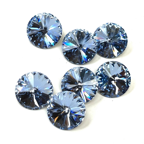 Picture of Swarovski 1122 Rivoli Round Stone 14mm Light Sapphire x1