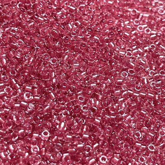 Picture of Miyuki Delica 11/0 DB902 Sparkling Peony Pink Lined Crystal x10g