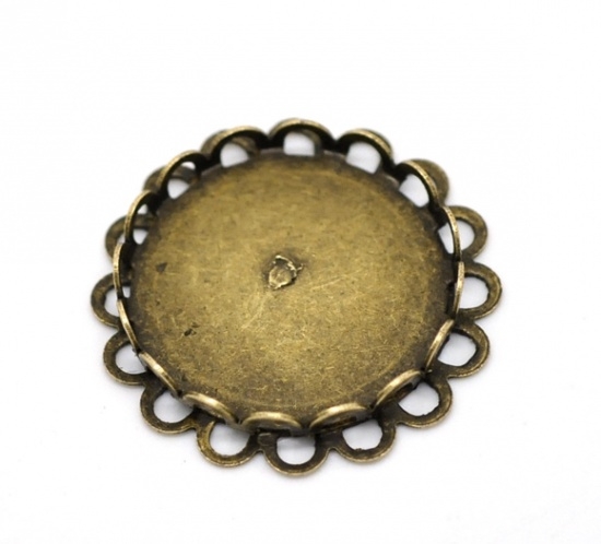 Picture of Pendant setting 20mm round Bronze x10