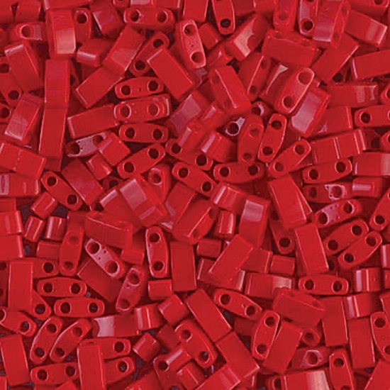 Picture of Miyuki Half Tila 408 Opaque Red x5g