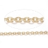 Picture of Stainless Steel Chain Cable Diamond Cut 4x3mm oval unwelded Gold Plated x1m