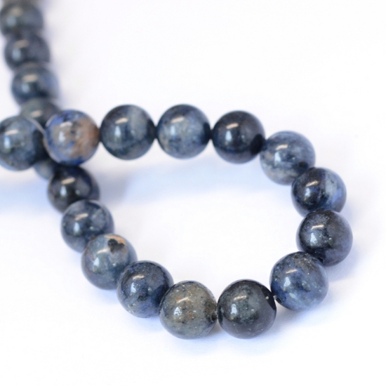 Picture of Sodalite bead 8mm round Dark Shades x38cm