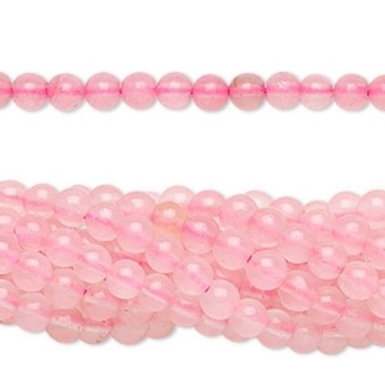 Picture of Rose Quartz (dyed) 6mm round x38cm