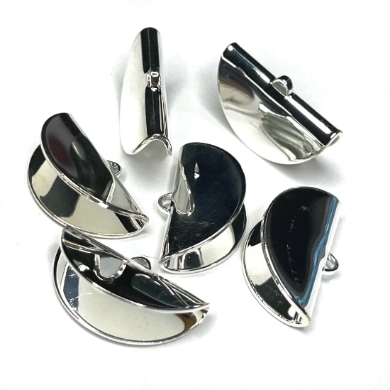 Picture of Flat End Crimp 25mm Silver Plate x1 
