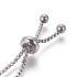 Picture of Stainless Steel Partially Finished Adjustable Slider Clasp Bracelet x1