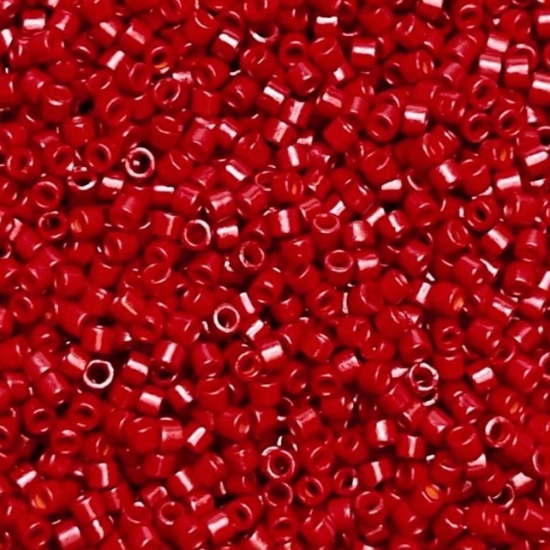 Picture of Miyuki Delica 11/0 DB791 Dyed Opaque Red x10g