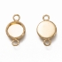 Picture of Stainless Steel Link setting 8mm round 18kt Gold Plated x10 
